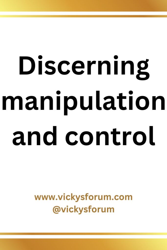 The spirit of manipulation and control